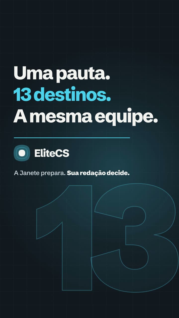 Uma pauta aprovada vira portal ao vivo, TV, redes e jornal: 13 destinos, a mesma equipe